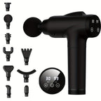 Deep Tissue Percussion Massage Gun — 30 Speeds, 9 Attachments