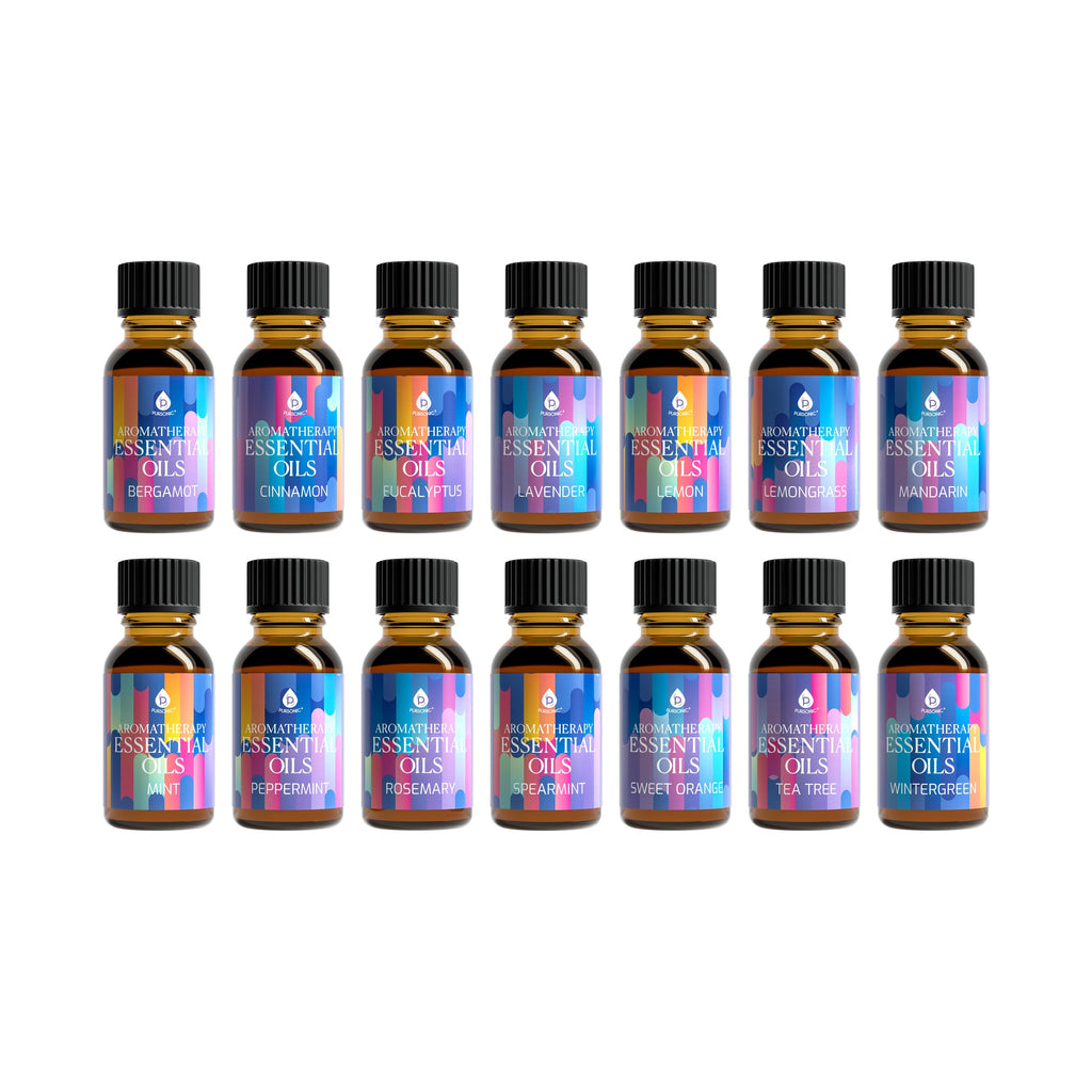 Ultimate Wellness Bundle: 14 Essential Oils, Shiatsu Massager & Percussion Massage Gun