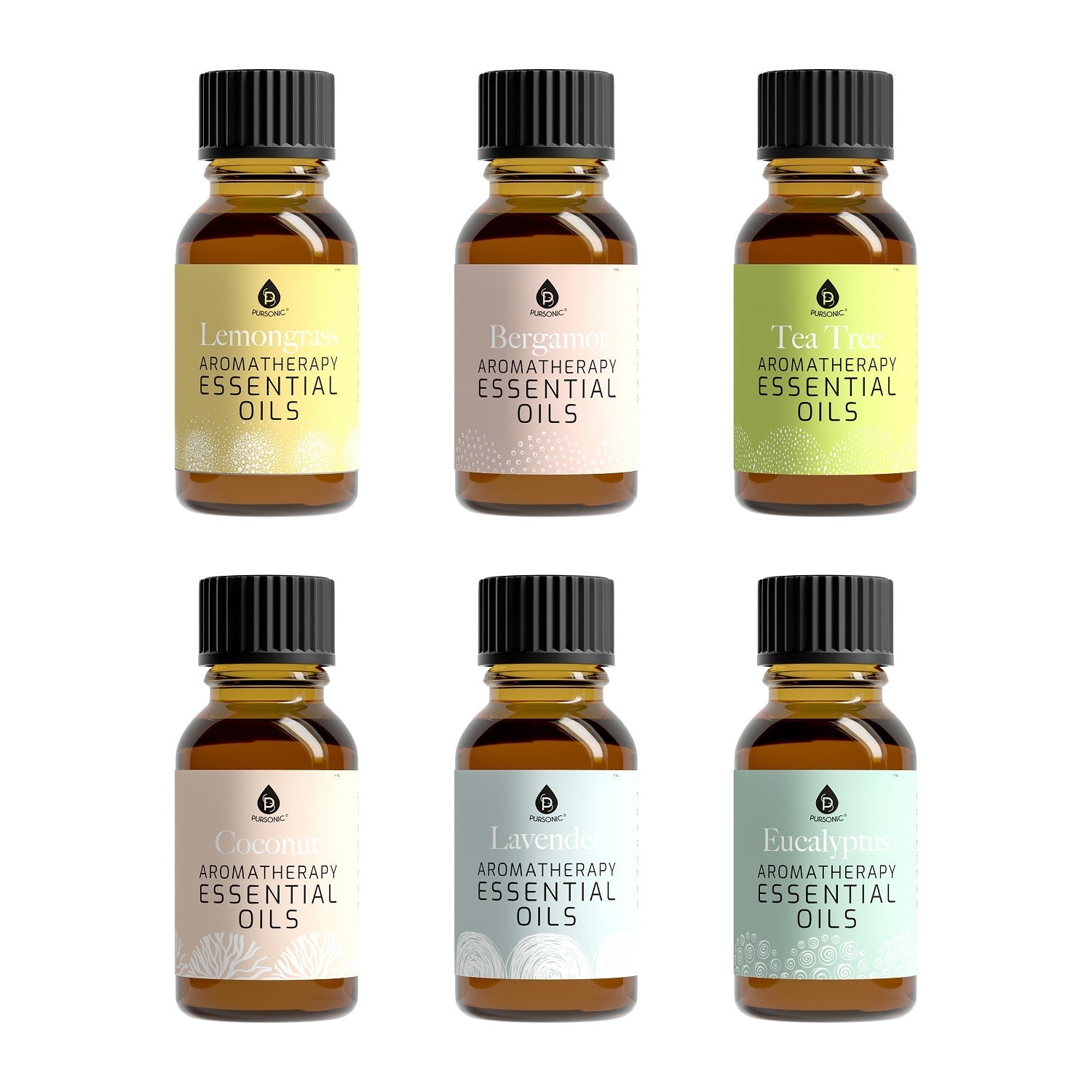 6-Pack Aromatherapy Essential Oil Set