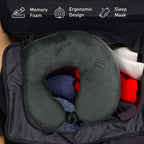 Sleep Serenity Set — Essential Oil Rollerballs, Lava Stone Bracelet & Travel Pillow