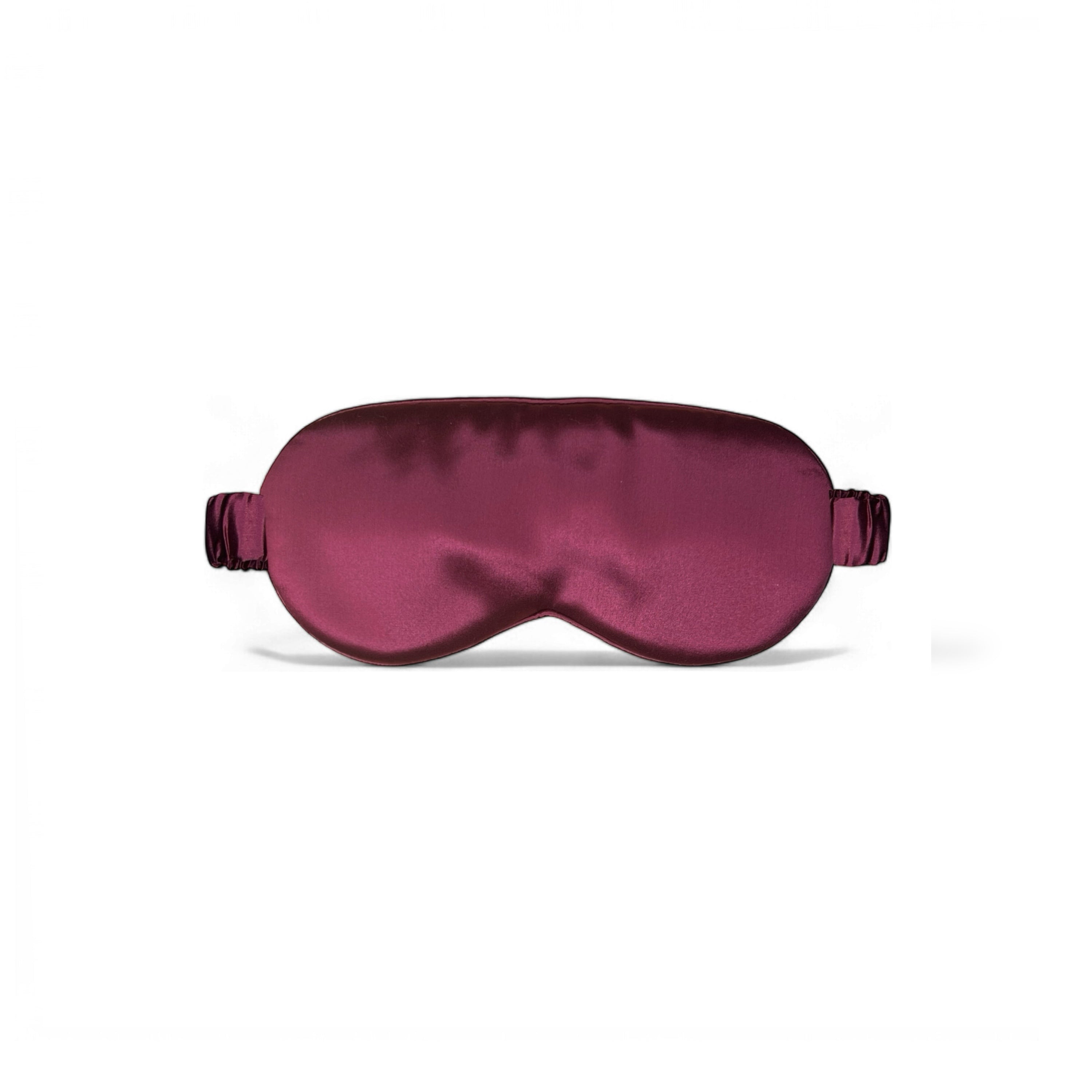 Premium Organic Silk Sleep Mask — Burgundy