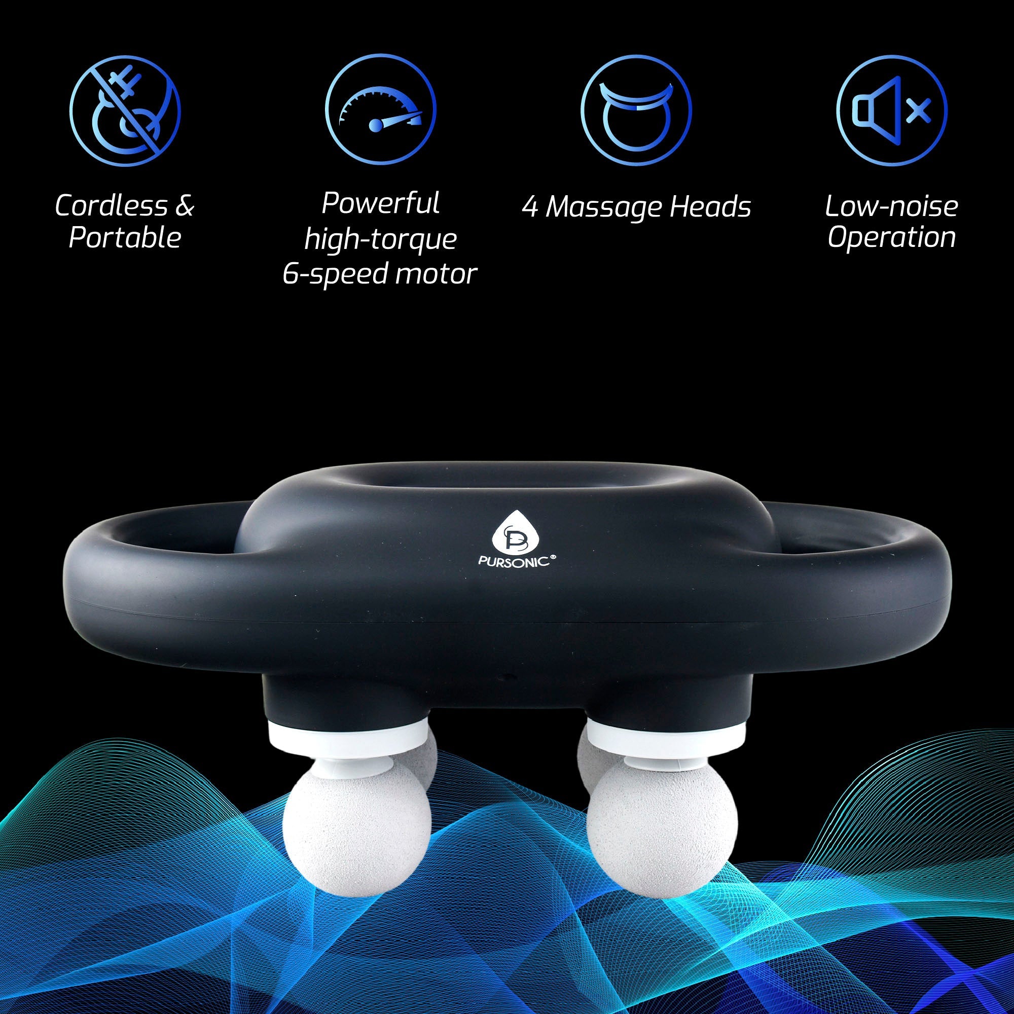 9-Speed Massage Gun & Portable Handheld Massager Bundle-4