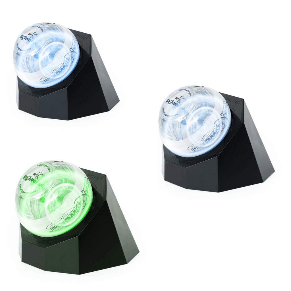 DFX Powerball Platinum with Powerdock — LED Gyroscopic Forearm Trainer