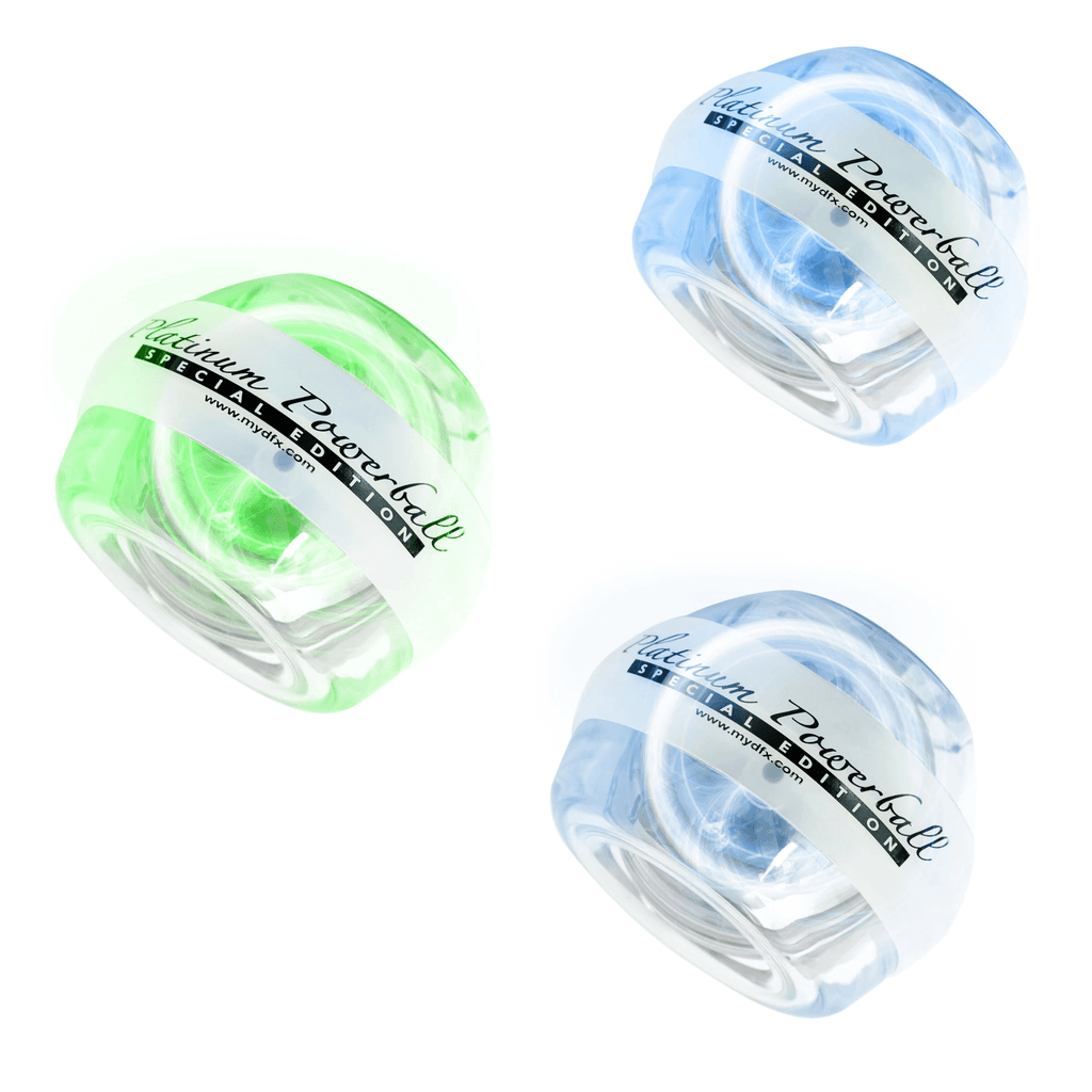 DFX Powerball Platinum — LED Gyroscopic Grip & Forearm Trainer