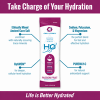 H2O ELECTROLYTES™ - Passion Fruit | Zero Sugar Electrolyte Powder