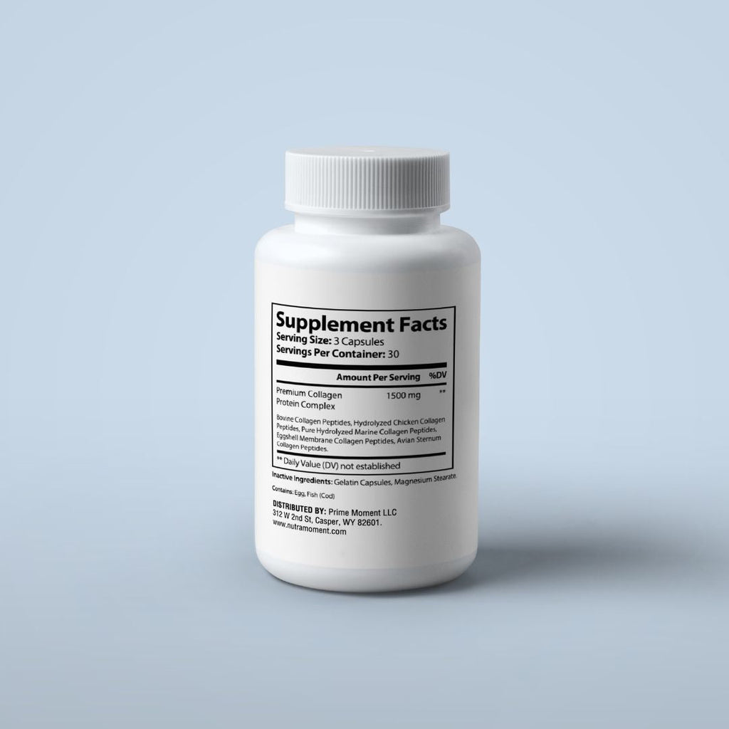 Premium Collagen Peptides — Types I, II, III, V & X