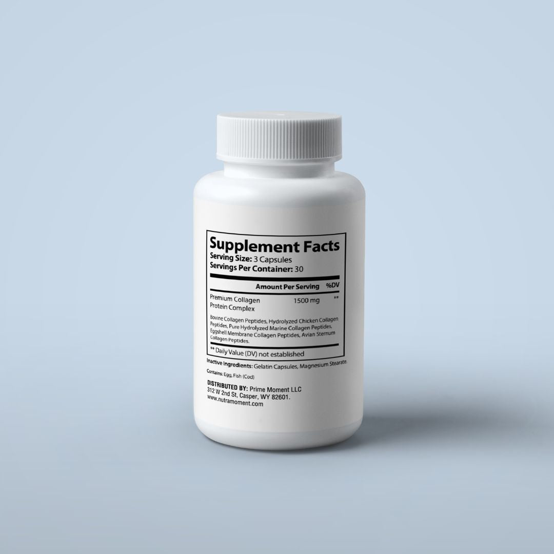 Premium Collagen Peptides — Types I, II, III, V & X