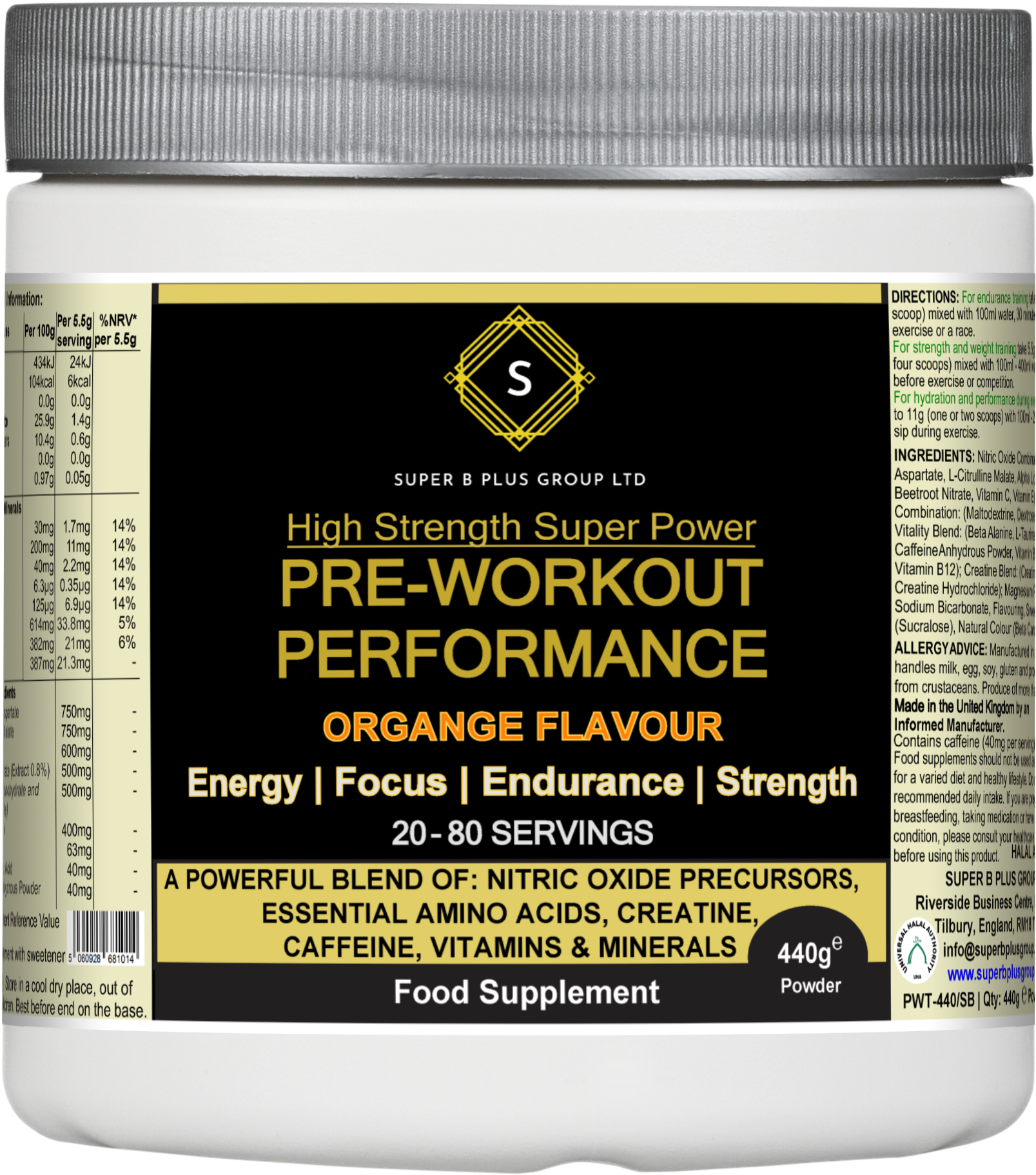 Pre-Workout Performance Powder