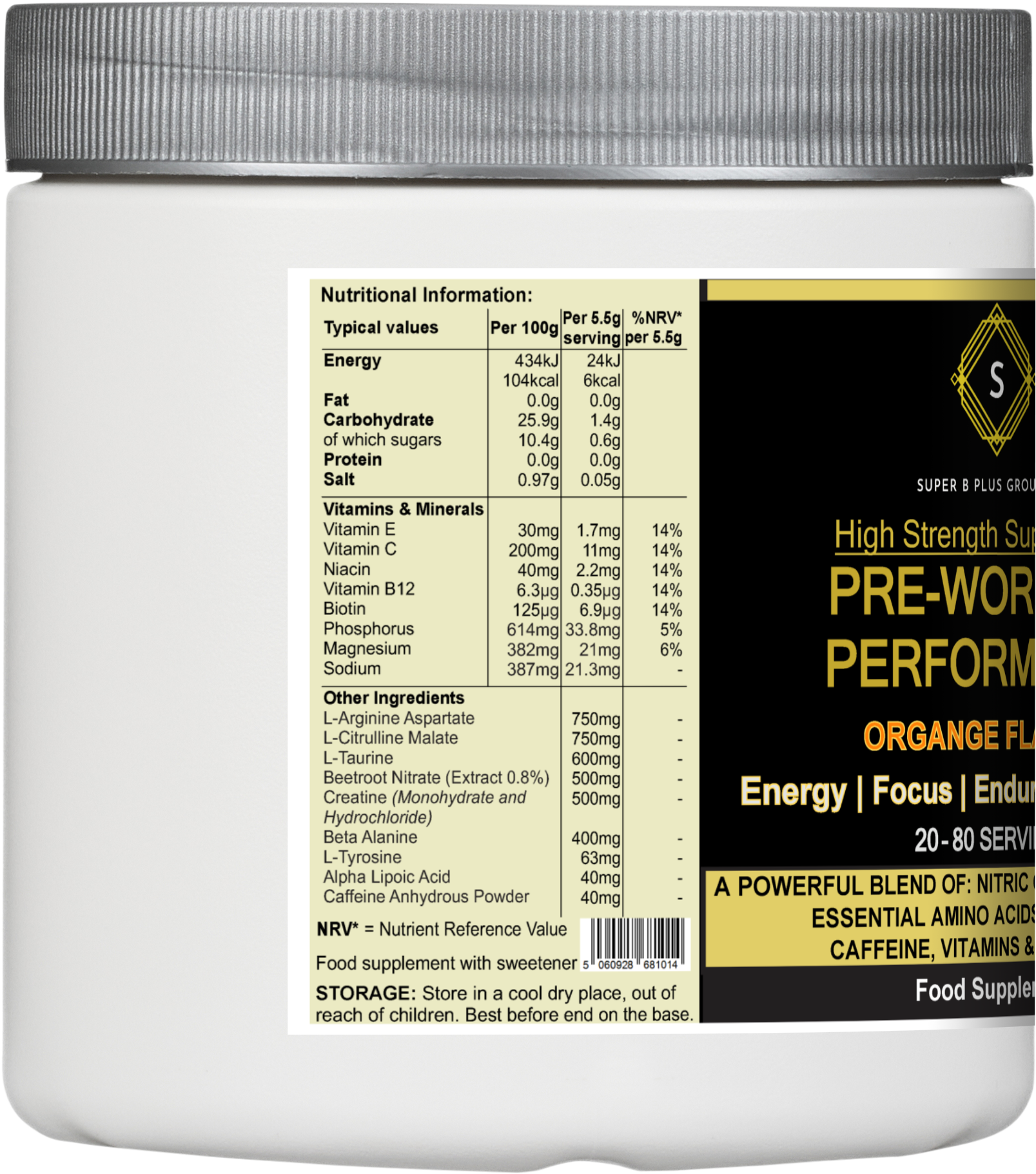 Pre-Workout Performance Powder