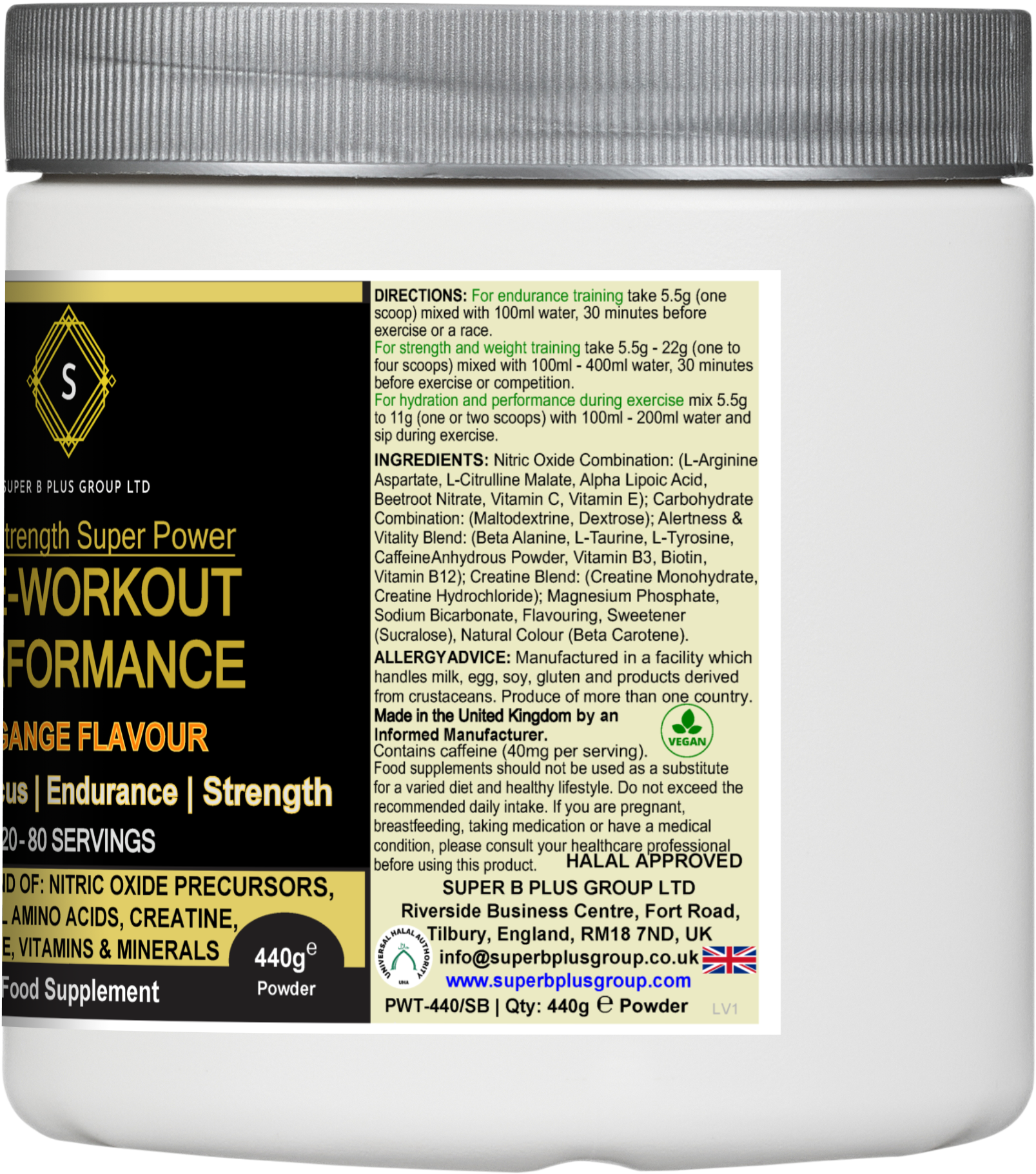 Pre-Workout Performance Powder