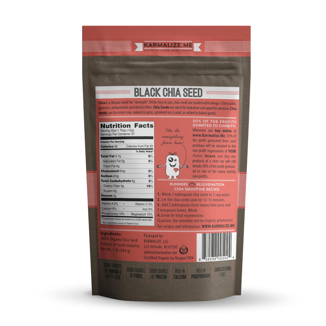 Organic Black Chia Seeds