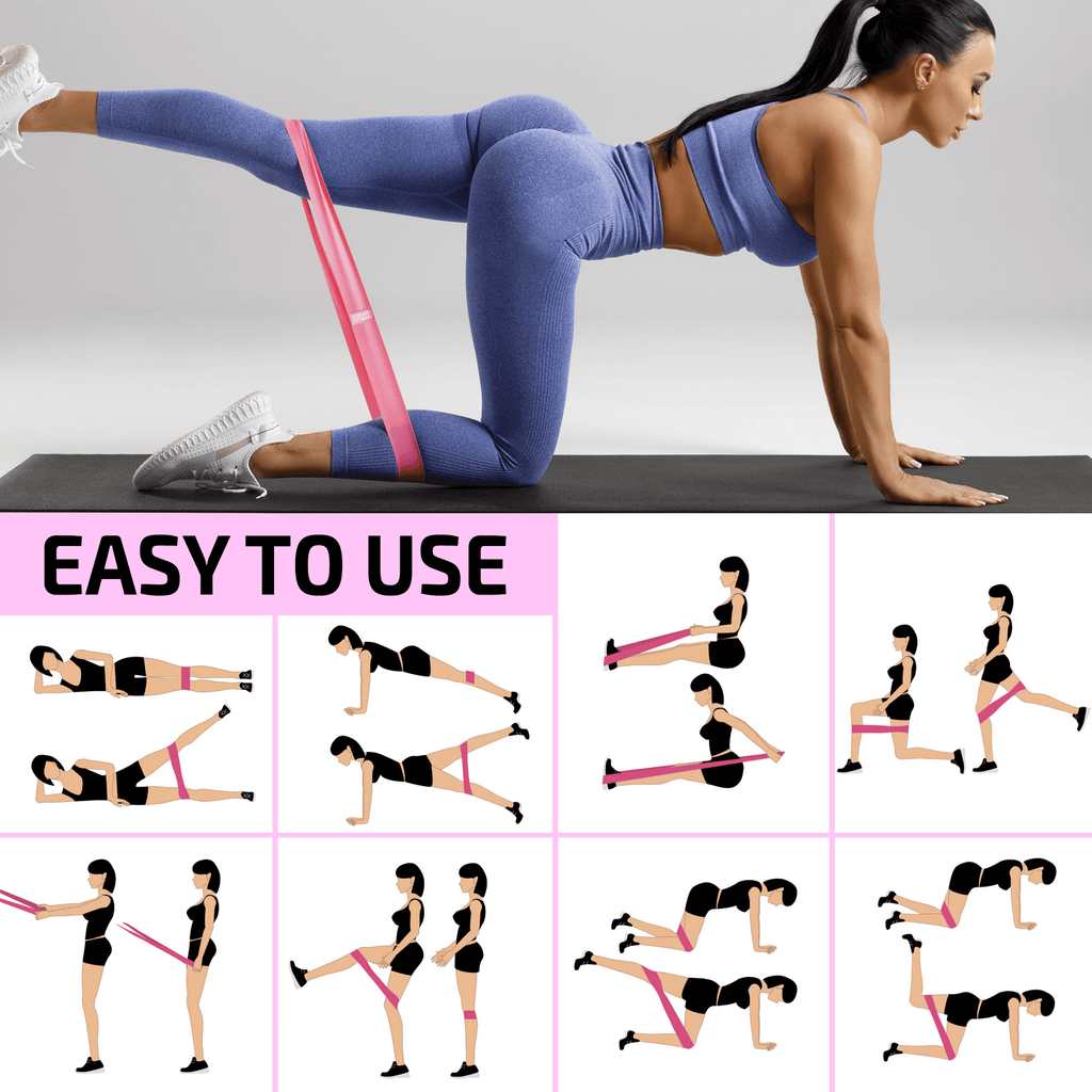 XGear Fitness Fabric Resistance Bands — Set of 3 for Glutes and Hips