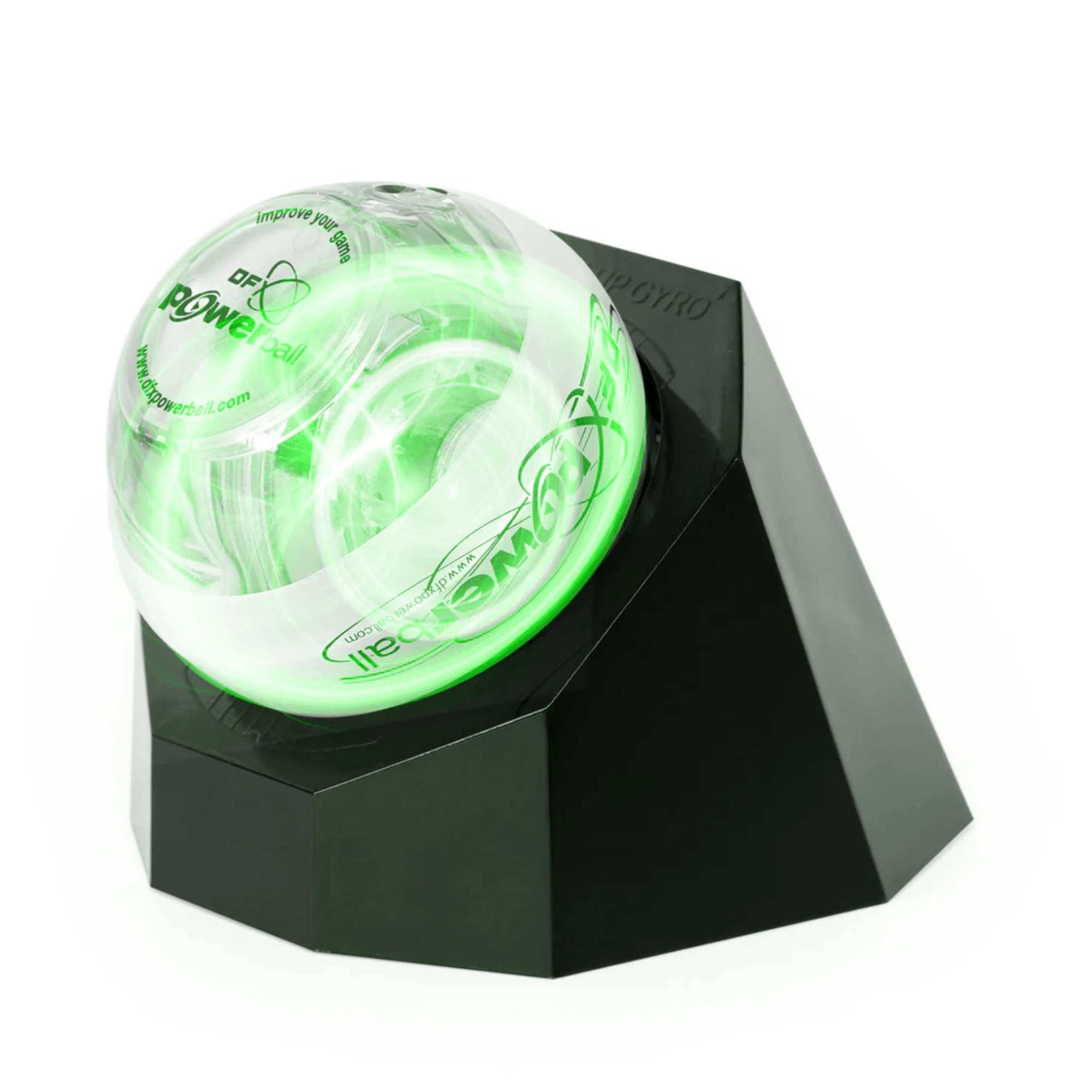 DFX Powerball Platinum with Powerdock — LED Gyroscopic Forearm Trainer