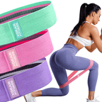XGear Fitness Fabric Resistance Bands — Set of 3 for Glutes and Hips